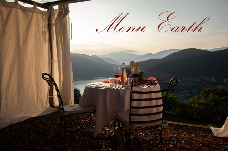 Romantic dinner under the stars for two - Menu "Earth"