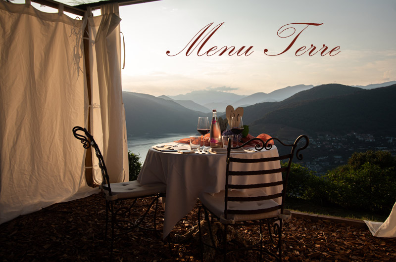 Dîner romantique à deux sous les étoiles - Menu "Terre"